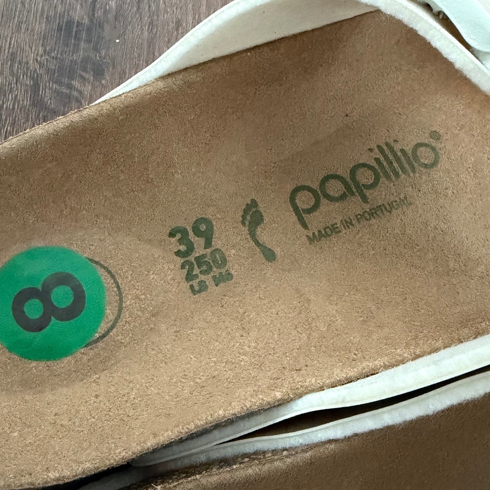 Papillio Birkenstock Arizona Platform Vegan Sandals Pastel Watercolor 39 US 8 - Picture 4 of 7